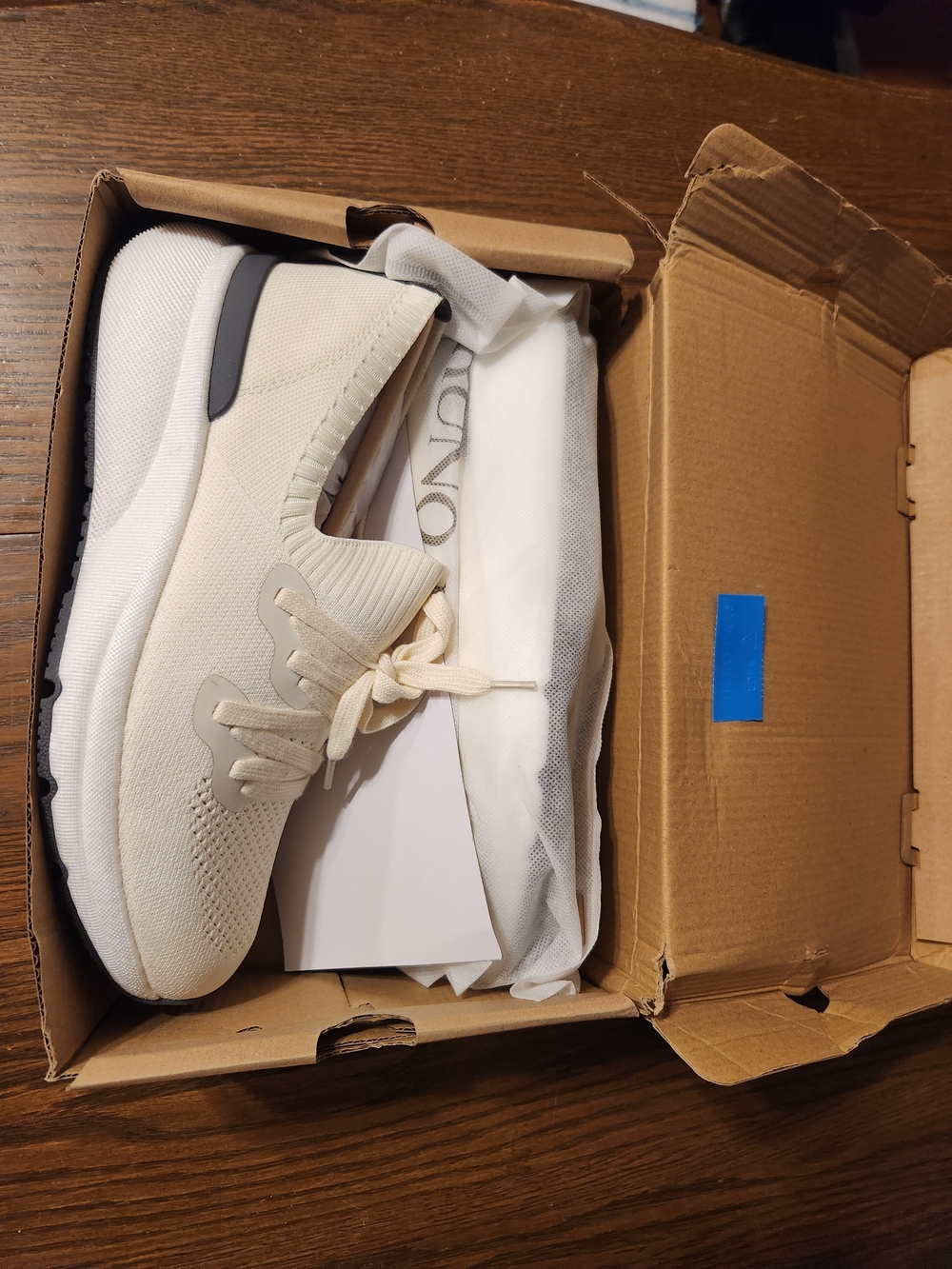 Men's Knit Slip-On Sneakers in Cream